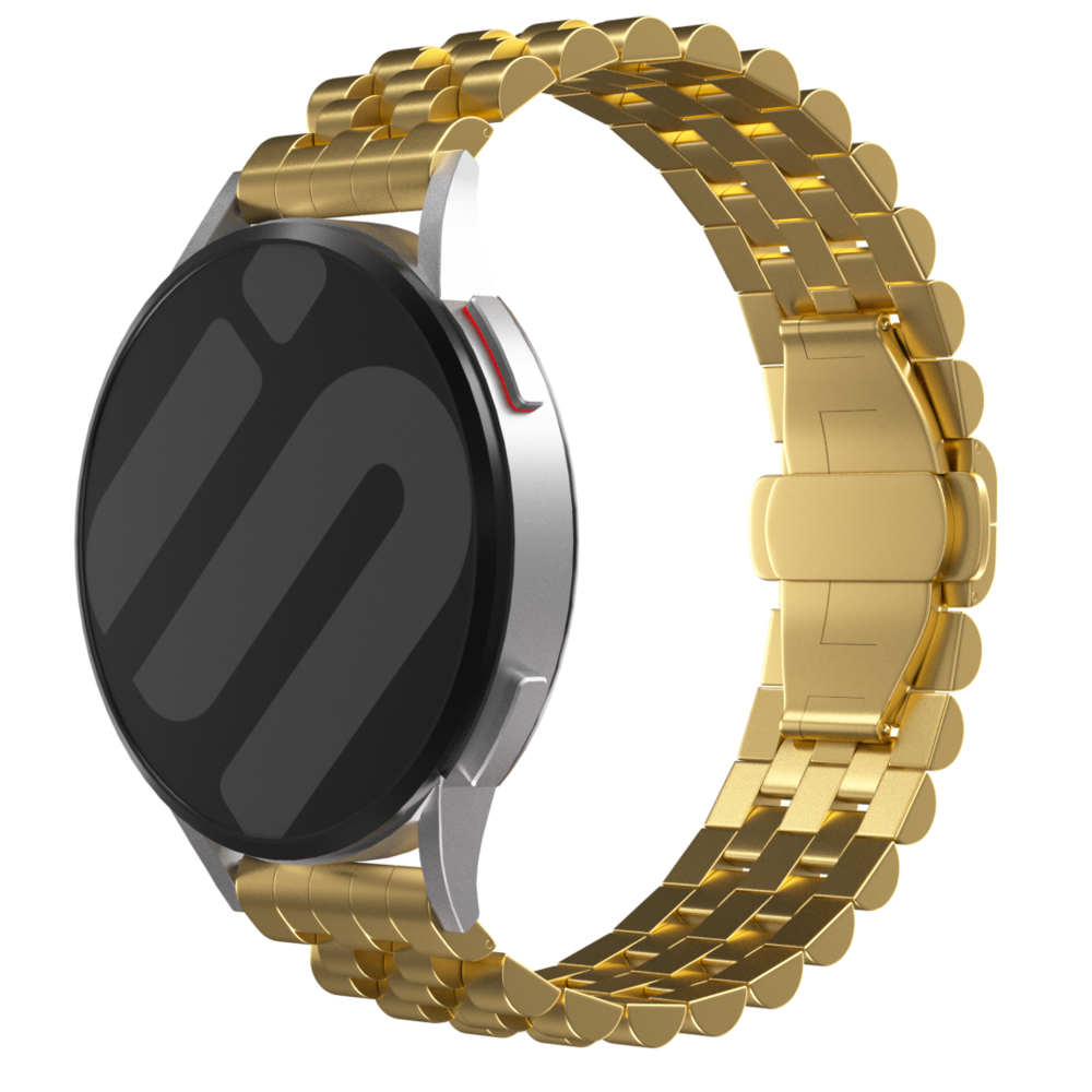 Strap-it® Strap-it Xiaomi Amazfit GTR Jubilee Stahlband (Gold)