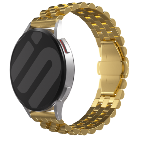 Strap-it® Strap-it Xiaomi Amazfit GTR Jubilee Stahlband (Gold)