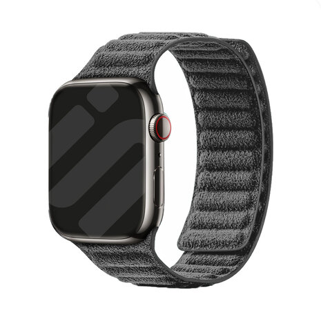 Strap-it® Strap-it Apple Watch Alcantara Armband (Schwarz)