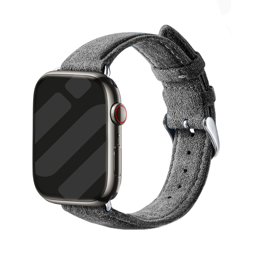 Strap-it® Strap-it Apple Watch Alcantara Schnallenarmband  (Grau) Strap-it® Strap-it Apple Watch Alcantara Schnallenarmband  (Grau)