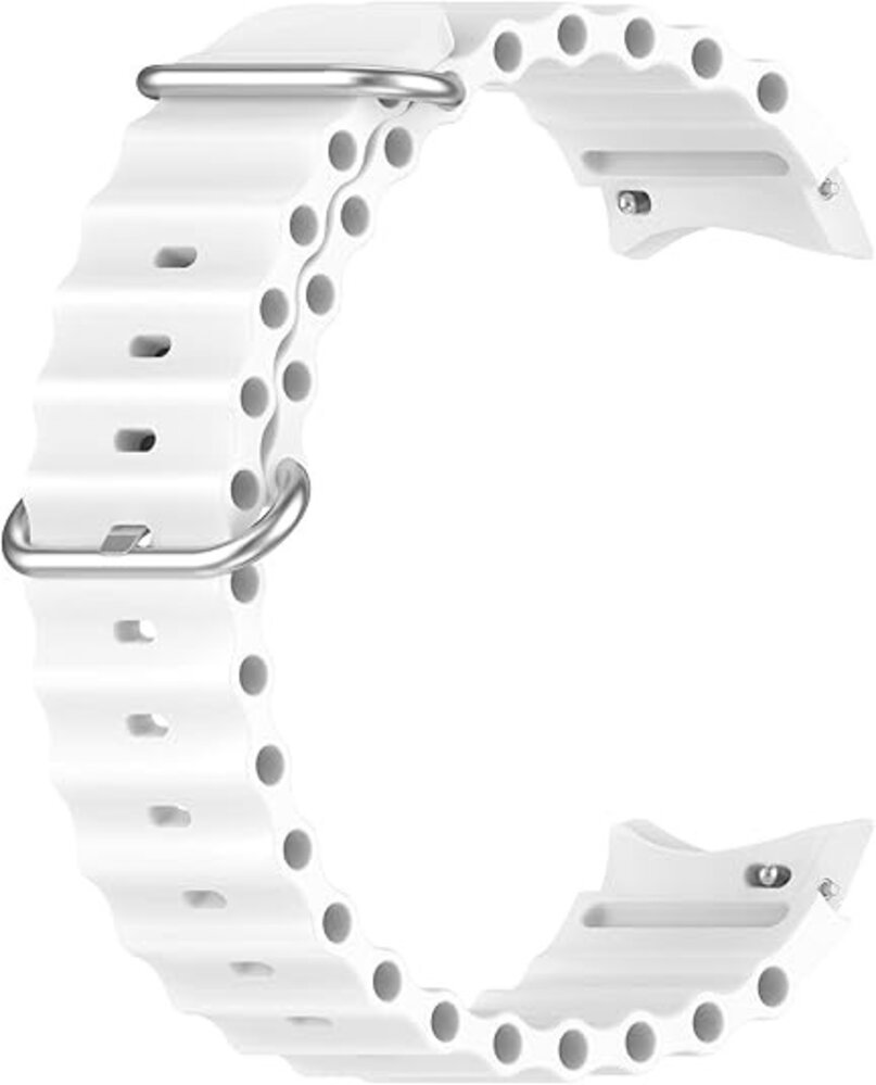 Strap-it® Strap-it Samsung Galaxy Watch 4 44mm Ocean Armband (Weiß) Strap-it® Strap-it Samsung Galaxy Watch 4 44mm Ocean Armband (Weiß)