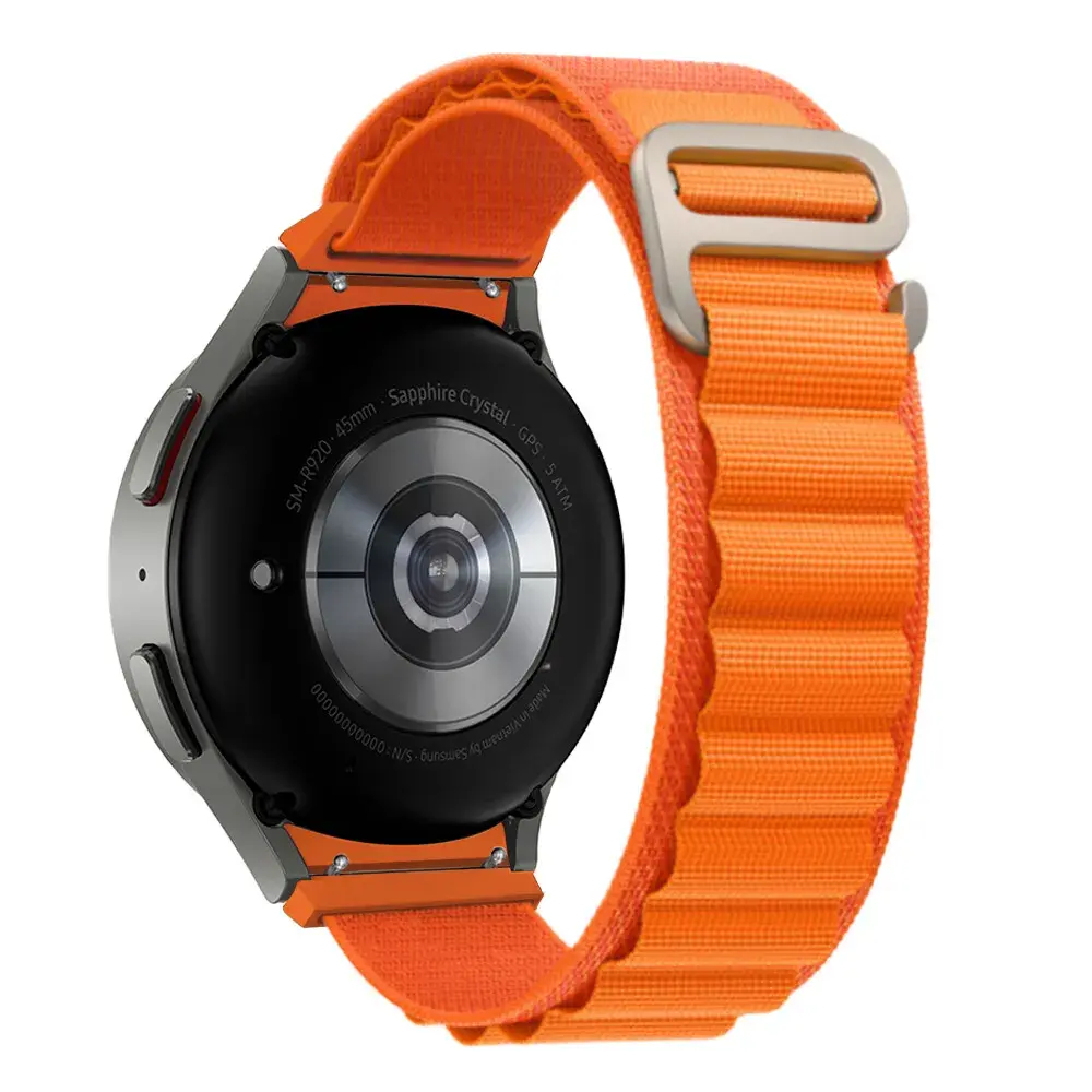 Strap-it® Strap-it Samsung Galaxy Watch 4 44mm Alpine Armband (Orange)