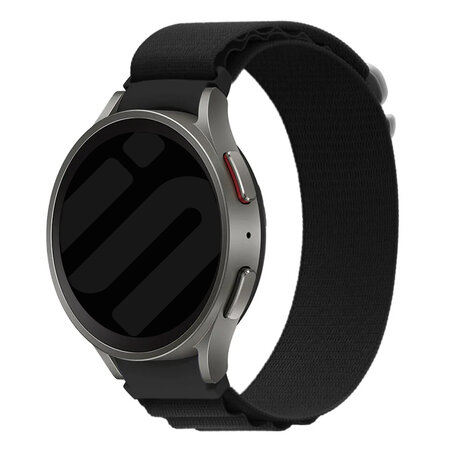 Strap-it® Strap-it Samsung Galaxy Watch 4 44mm Alpine Armband (Schwarz)