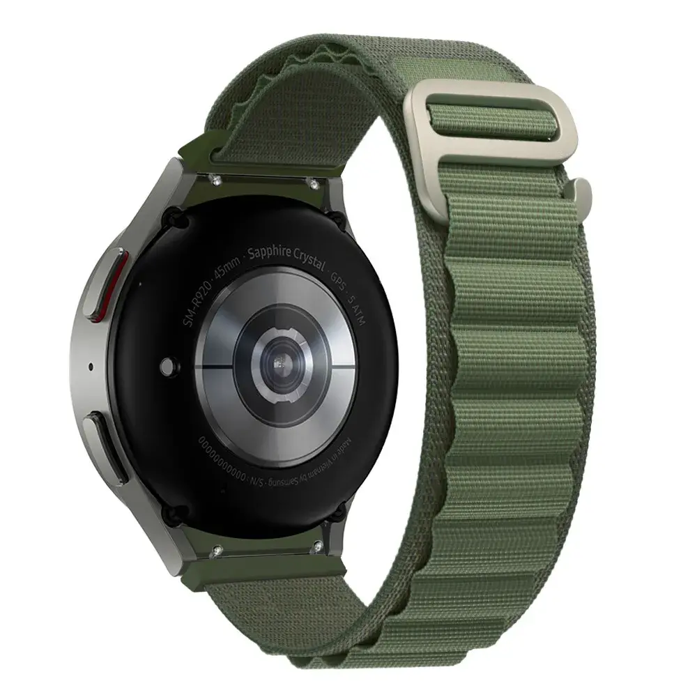 Strap-it® Strap-it Samsung Galaxy Watch 5 Pro Alpine Armband (Grün)