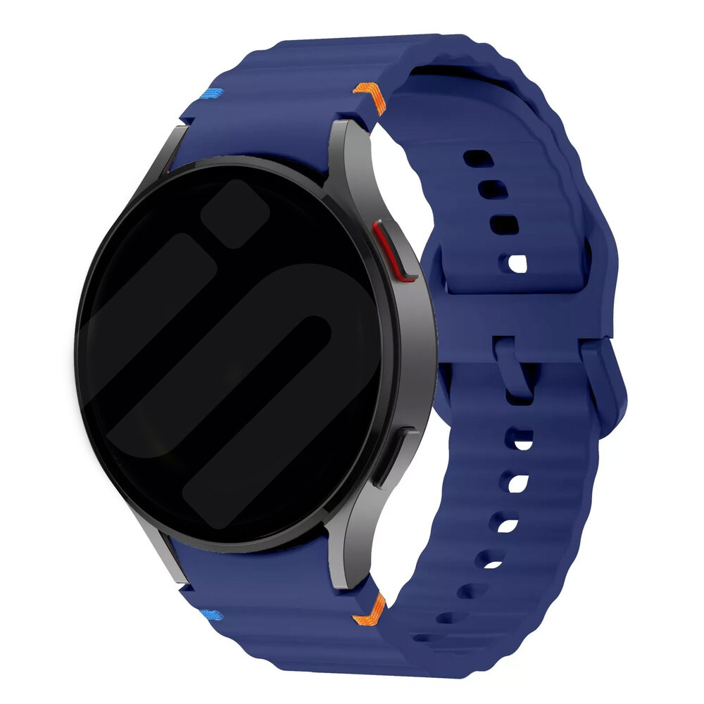 Strap-it® Strap-it Samsung Galaxy Watch 5 40mm Wave Armband (Dunkelblau)