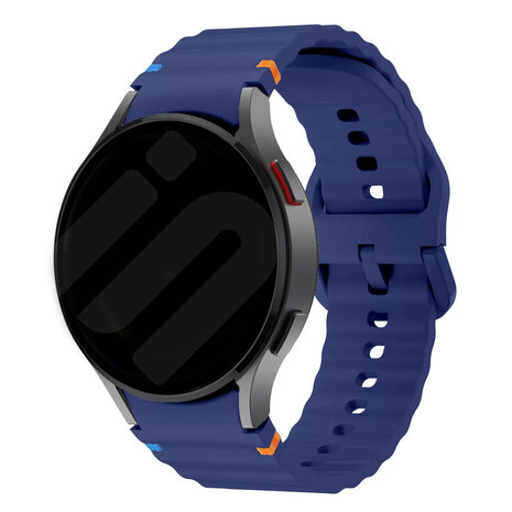 Strap-it® Strap-it Samsung Galaxy Watch 5 40mm Wave Armband (Dunkelblau)