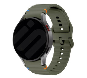 Strap-it® Samsung Galaxy Watch 5 40mm Wave Armband (Armeegrün) Strap-it® Samsung Galaxy Watch 5 40mm Wave Armband (Armeegrün)