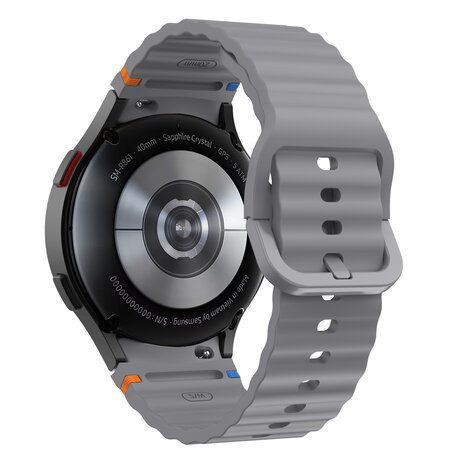 Strap-it® Strap-it Samsung Galaxy Watch 5 40mm Wave Armband (Dunkelgrau)