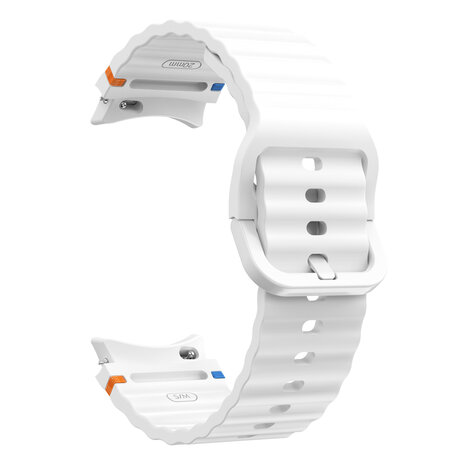Strap-it® Strap-it Samsung Galaxy Watch 5 40mm Wave Armband (Weiß) Strap-it® Strap-it Samsung Galaxy Watch 5 40mm Wave Armband (Weiß)