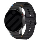 Strap-it® Strap-it Samsung Galaxy Watch 6 Classic 43mm Wave Armband (Schwarz)