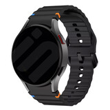 Strap-it® Samsung Galaxy Watch FE Wave Armband (Schwarz)