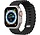 Strap-it Apple Watch Ocean-Armband mit Schnappverschluss (Schwarz)