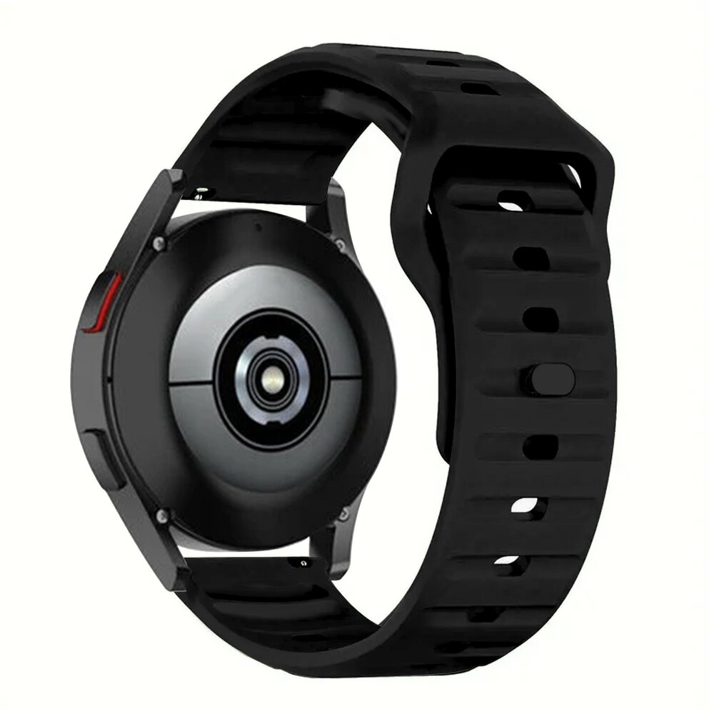Strap-it® Strap-it Samsung Galaxy Watch 6 Classic 43mm Outdoor Silikonarmband (Schwarz)