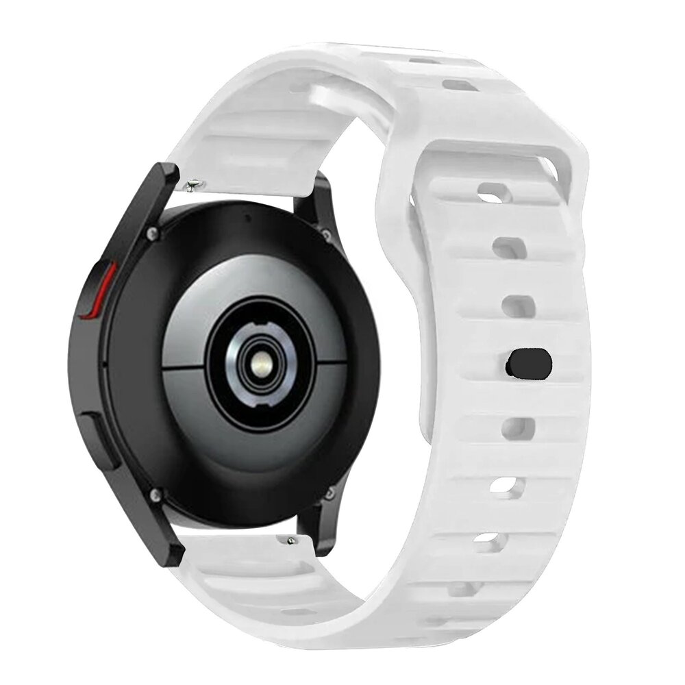 Strap-it® Strap-it Samsung Galaxy Watch 6 - 44mm Outdoor Silikonarmband (Weiß)
