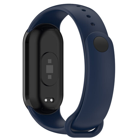 Strap-it® Strap-it Xiaomi Smart Band 9 Silikonarmband (Dunkelblau)