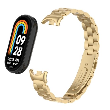 Strap-it® Strap-it Xiaomi Smart Band 9 Stahlarmband (Retro-Gold) Strap-it® Strap-it Xiaomi Smart Band 9 Stahlarmband (Retro-Gold)