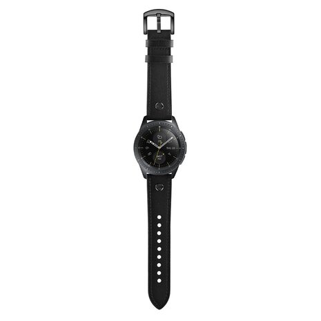 Strap-it® Strap-it Samsung Galaxy Watch 6 - 44mm Lederarmband mit Schraubverschluss (Schwarz) Strap-it® Strap-it Samsung Galaxy Watch 6 - 44mm Lederarmband mit Schraubverschluss (Schwarz)