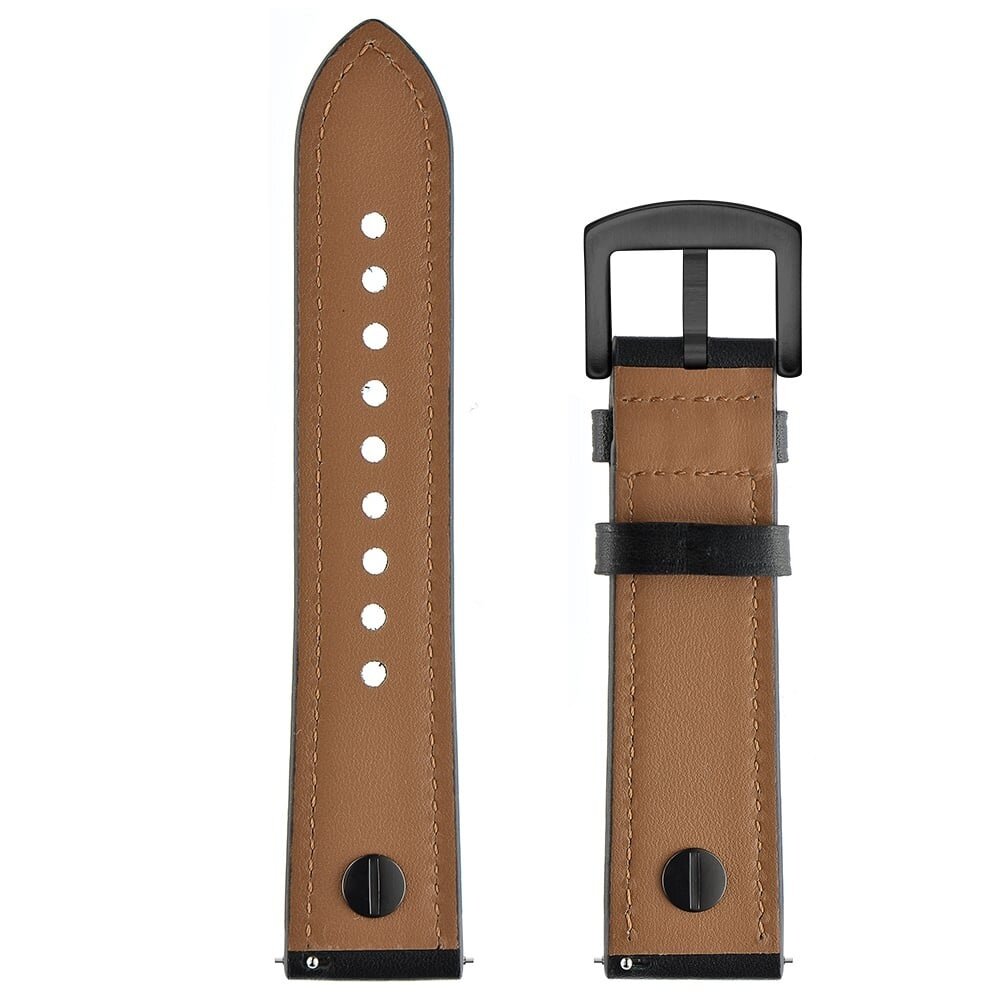 Strap-it® Strap-it Samsung Galaxy Watch 7 - 44mm Lederarmband mit Schraubverschluss (Schwarz) Strap-it® Strap-it Samsung Galaxy Watch 7 - 44mm Lederarmband mit Schraubverschluss (Schwarz)