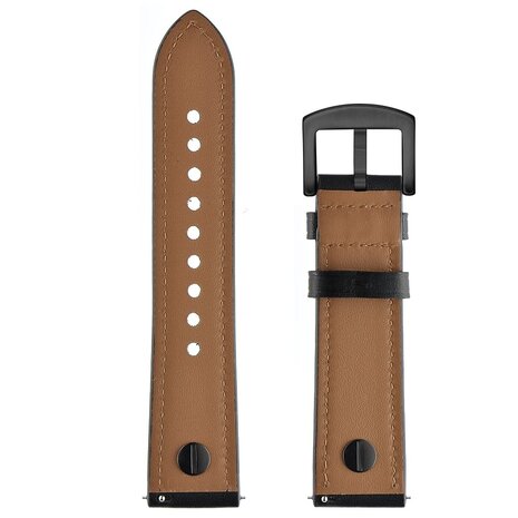 Strap-it® Strap-it Samsung Galaxy Watch 7 - 44mm Lederarmband mit Schraubverschluss (Schwarz) Strap-it® Strap-it Samsung Galaxy Watch 7 - 44mm Lederarmband mit Schraubverschluss (Schwarz)