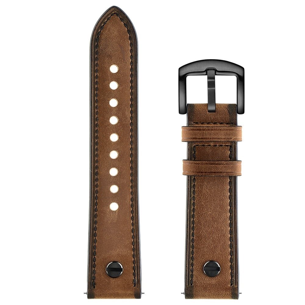Strap-it® Strap-it Samsung Galaxy Watch 4 - 40mm Lederarmband mit Schraubverschluss (Dunkelbraun) Strap-it® Strap-it Samsung Galaxy Watch 4 - 40mm Lederarmband mit Schraubverschluss (Dunkelbraun)