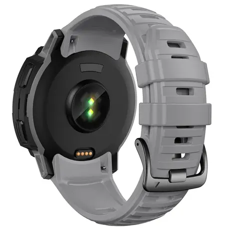 Strap-it® Strap-it Garmin Instinct 2x Silikonarmband (Grau) Strap-it® Strap-it Garmin Instinct 2x Silikonarmband (Grau)