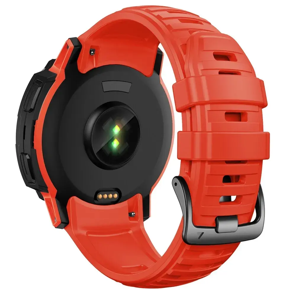 Strap-it® Strap-it Garmin Instinct 2x Silikonarmband (Rot) Strap-it® Strap-it Garmin Instinct 2x Silikonarmband (Rot)