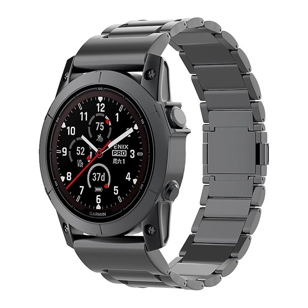 Strap-it® Strap-it Garmin Fenix 5 / 6 magnetisches Titanarmband (Schwarz) Strap-it® Strap-it Garmin Fenix 5 / 6 magnetisches Titanarmband (Schwarz)