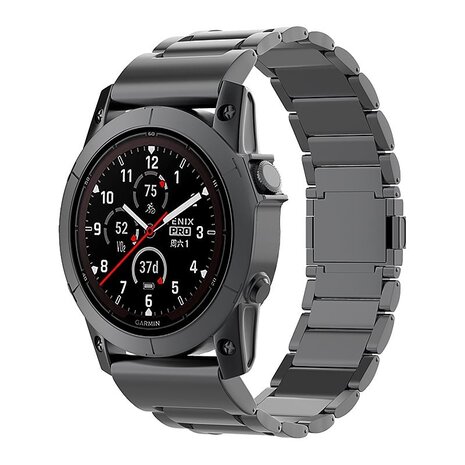 Strap-it® Strap-it Garmin Fenix 5 / 6 magnetisches Titanarmband (Schwarz) Strap-it® Strap-it Garmin Fenix 5 / 6 magnetisches Titanarmband (Schwarz)