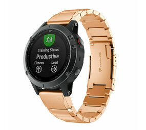 Strap-it® Garmin Epix Gen 2 Metallarmband (Rosegold) Strap-it® Garmin Epix Gen 2 Metallarmband (Rosegold)