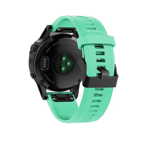 Strap-it® Strap-it Garmin Quatix 5 / 6 / 7 Silikonarmband (Aqua)