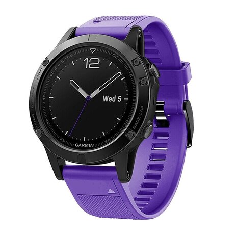 Strap-it® Strap-it Garmin Quatix 5 / 6 / 7 Silikonarmband (Violett)