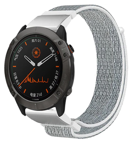 Strap-it® Strap-it Garmin Quatix 5 / 6 / 7 Nylon Armband (Muschel)