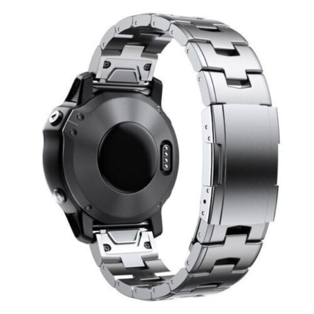 Strap-it® Strap-it Garmin Quatix 5 / 6 / 7 Titanarmband (Silber)
