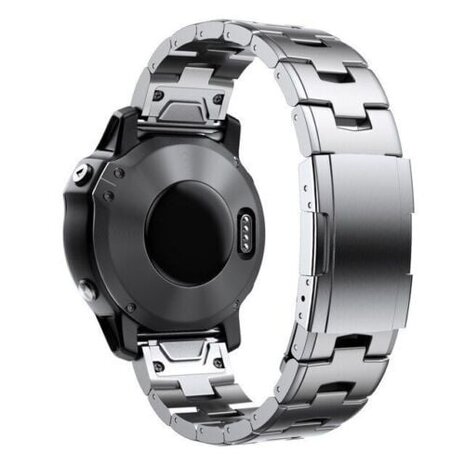 Strap-it® Strap-it Garmin Quatix 5 / 6 / 7 Titanarmband (Silber)