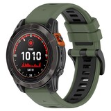 Strap-it® Garmin Quatix 5 / 6 / 7 Sport Schnallenarmband (Olivgrün/Schwarz) Strap-it® Garmin Quatix 5 / 6 / 7 Sport Schnallenarmband (Olivgrün/Schwarz)