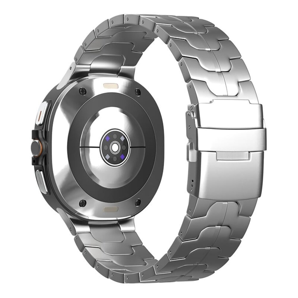 Strap-it® Strap-it Samsung Galaxy Watch Ultra 'Iron' Titanarmband (Silber) Strap-it® Strap-it Samsung Galaxy Watch Ultra 'Iron' Titanarmband (Silber)