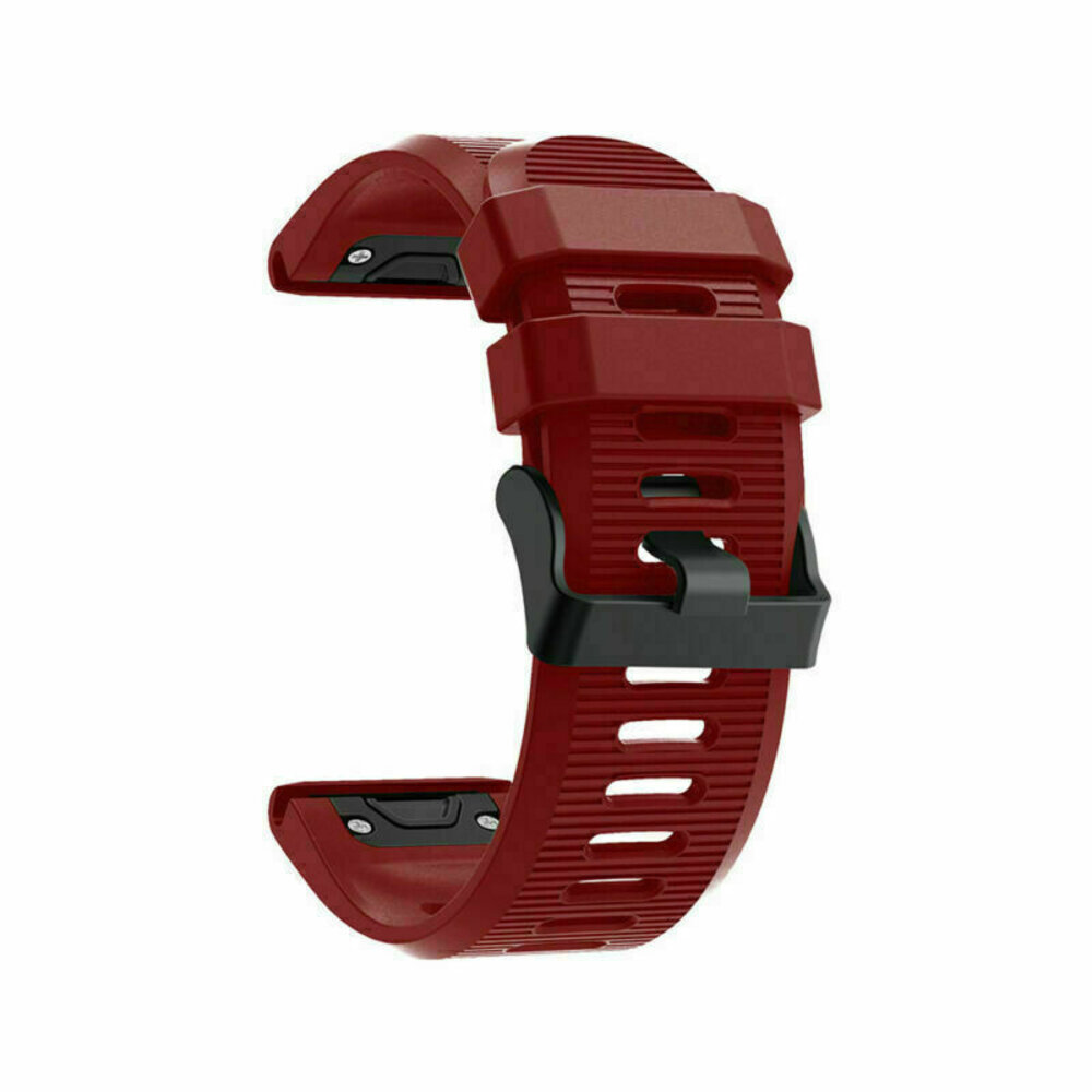 Strap-it® Strap-it Garmin Quatix 3 / 6x / 7x Solar Silikonarmband (Rot) Strap-it® Strap-it Garmin Quatix 3 / 6x / 7x Solar Silikonarmband (Rot)