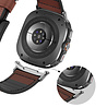Bandz Bandz Samsung Galaxy Watch Ultra Leder-hybridarmband mit Schnalle (Braun) Bandz Bandz Samsung Galaxy Watch Ultra Leder-hybridarmband mit Schnalle (Braun)