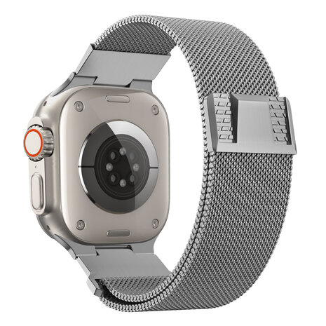 Bandz Bandz Apple Watch Milanese Armband 'Mecha' (Titanium Silber) Bandz Bandz Apple Watch Milanese Armband 'Mecha' (Titanium Silber)