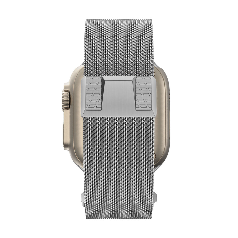 Bandz Bandz Apple Watch Milanese Armband 'Mecha' (Titanium Silber) Bandz Bandz Apple Watch Milanese Armband 'Mecha' (Titanium Silber)