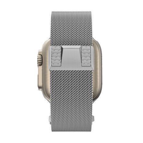 Bandz Bandz Apple Watch Milanese Armband 'Mecha' (Titanium Silber) Bandz Bandz Apple Watch Milanese Armband 'Mecha' (Titanium Silber)