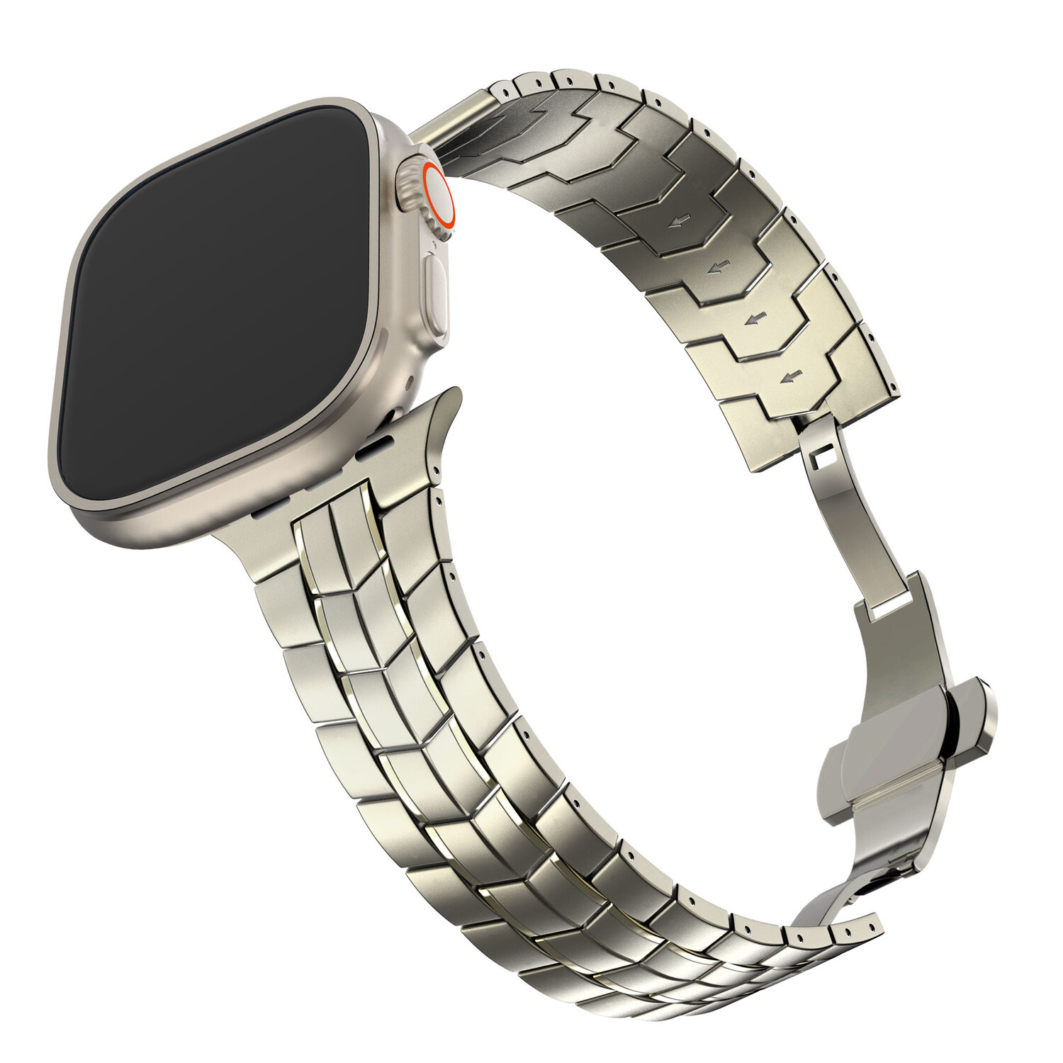 Bandz Bandz Apple Watch Titan Armband Supreme Titanium
