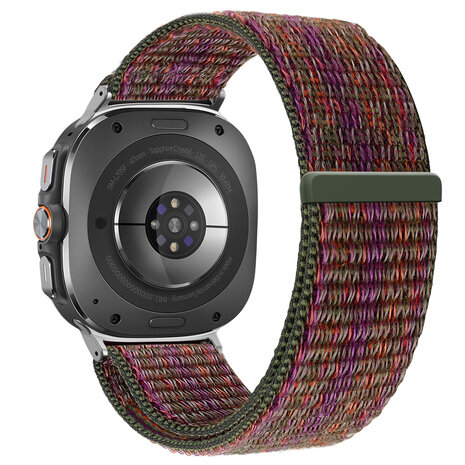 Bandz Bandz Samsung Galaxy Watch Ultra Nylon Loop Armband (Grün Mischung) Bandz Bandz Samsung Galaxy Watch Ultra Nylon Loop Armband (Grün Mischung)