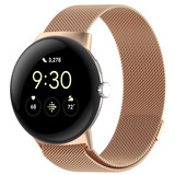 Strap-it® Google Pixel Watch 3 - 41mm Milanaise Armband (Rosegold)