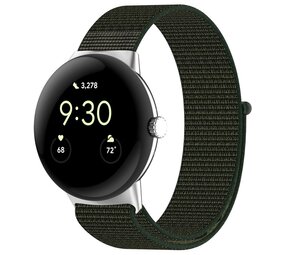 Strap-it® Google Pixel Watch 3 - 41mm Nylonarmband (Grün)
