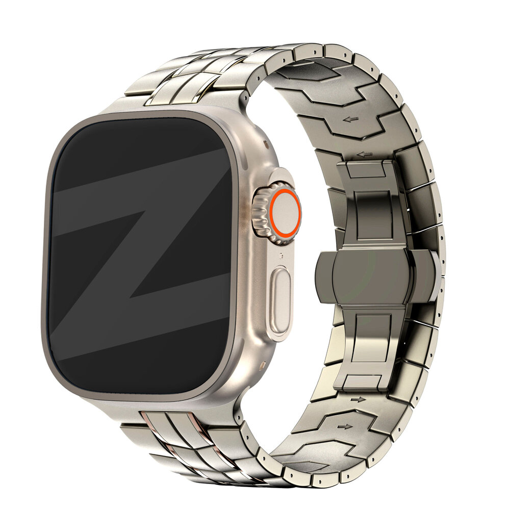 Bandz Bandz Apple Watch Titan Armband 'Supreme' (Titanium) Bandz Bandz Apple Watch Titan Armband 'Supreme' (Titanium)