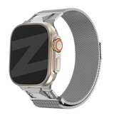 Bandz Bandz Apple Watch Milanese Armband 'Mecha' (Titanium Silber) Bandz Bandz Apple Watch Milanese Armband 'Mecha' (Titanium Silber)