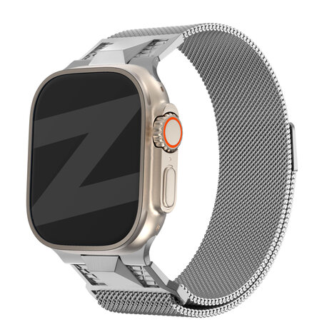 Bandz Bandz Apple Watch Milanese Armband 'Mecha' (Titanium Silber) Bandz Bandz Apple Watch Milanese Armband 'Mecha' (Titanium Silber)