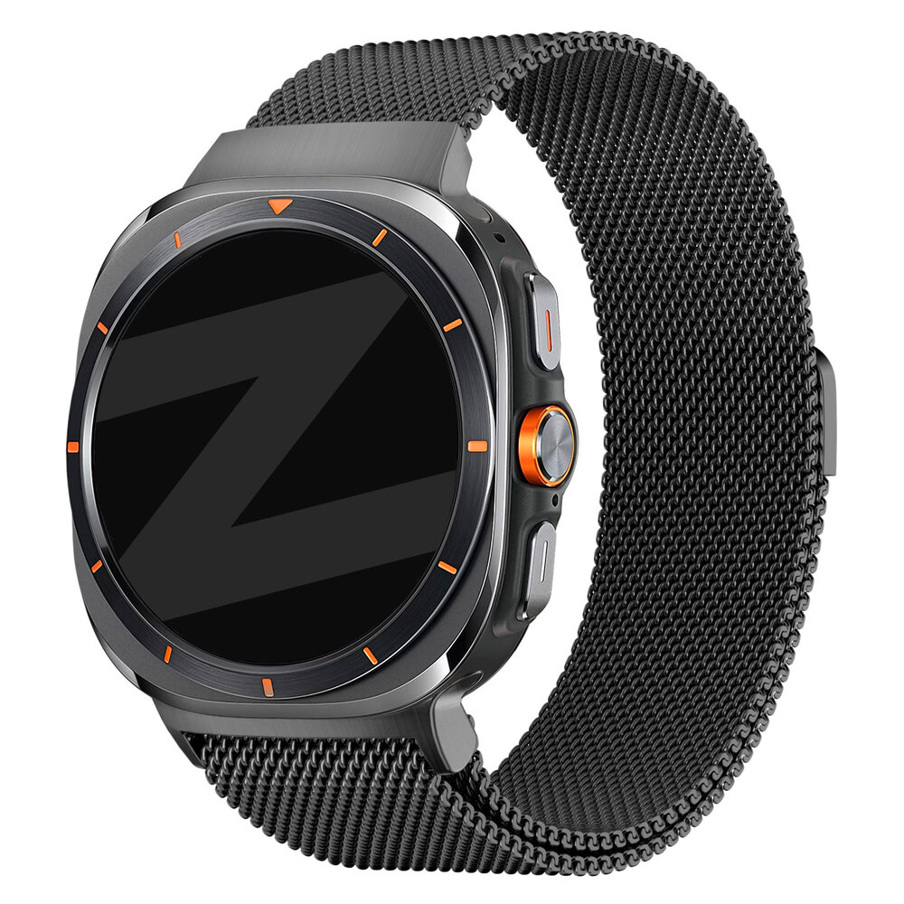 Bandz Bandz Samsung Galaxy Watch Ultra Milanese Loop Armband (Schwarz) Bandz Bandz Samsung Galaxy Watch Ultra Milanese Loop Armband (Schwarz)