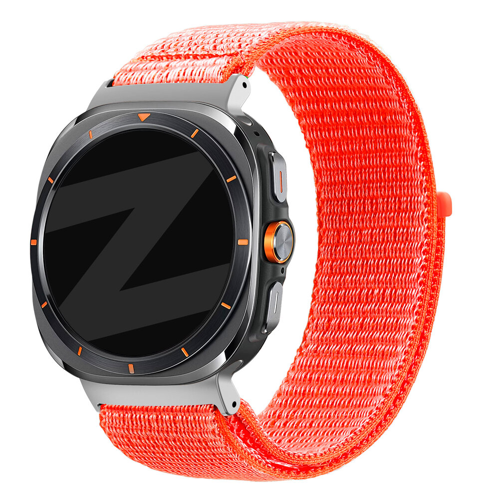 Bandz Bandz Samsung Galaxy Watch Ultra Nylon Loop Armband (Orange) Bandz Bandz Samsung Galaxy Watch Ultra Nylon Loop Armband (Orange)